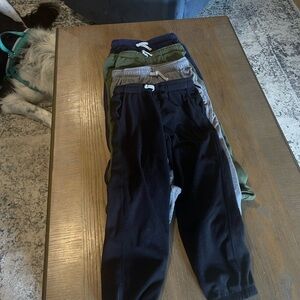 Carter's Cozy Jogger Pants Set - Black and Gray 4 pair size 6